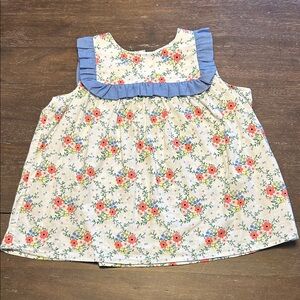 Rachel Riley Cotton Floral Sleeveless Top